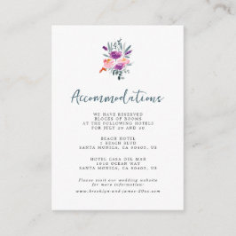 Tarjetas de Boda acuático floral