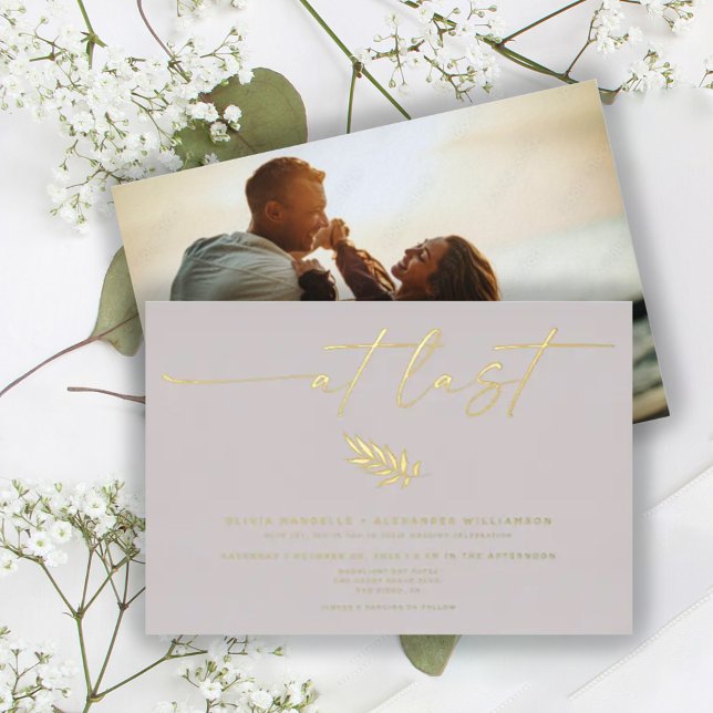 Tarjetas de Boda con Caligrafía en Hoja de Oro (Subido por el creador)