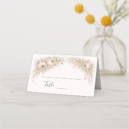 Tarjetas de Boda con Grabado Botánico Regencia