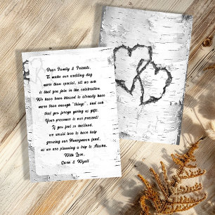 Tarjetas de boda con texto de pozo de los deseos c