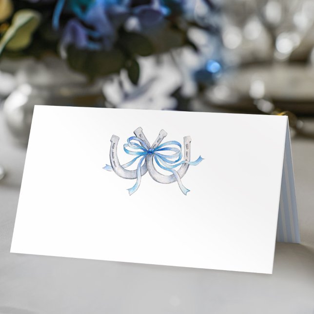 Tarjetas de boda de acuarela con herraduras y cint (Subido por el creador)