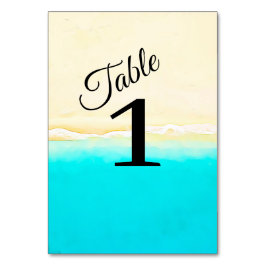 Tarjetas de Boda de agua Verde azulada de Ocean Sh