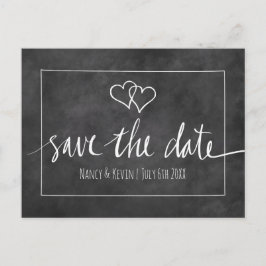 Tarjetas de boda de fecha de salvación tipografía 