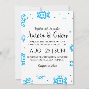 tarjetas de boda de navidad con tipografía elegant
