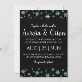 tarjetas de boda de Navidad con tipografía elegant