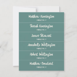 Tarjetas de Boda de nombres personalizados manuscr