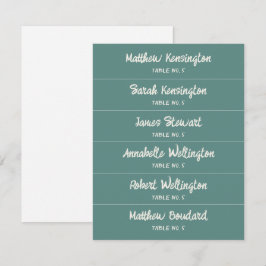 Tarjetas de Boda de nombres personalizados manuscr