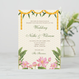 tarjetas de boda del sur de la India y tarjetas de
