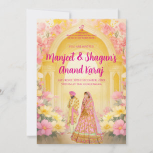 Tarjetas de boda digital Sikh y tarjetas de Anand