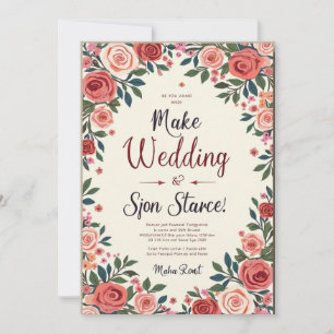 Tarjetas de Boda Elegantes: Celebre el Amor con Es