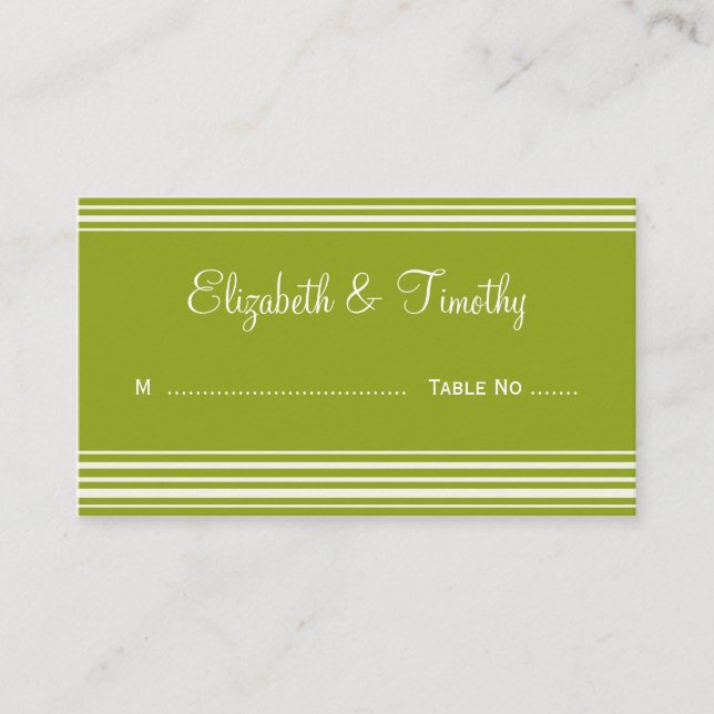 Tarjetas de boda Escort (Anverso)