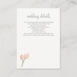 Tarjetas de Boda floral de Rubor en auge