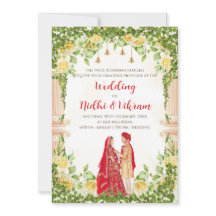 tarjetas de boda hindúes e invitaciones de boda in