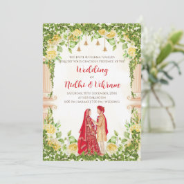 tarjetas de boda hindúes y invitaciones de boda in