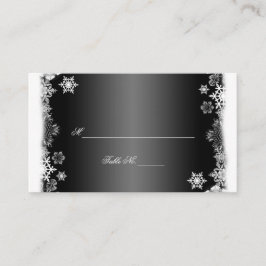 Tarjetas de Boda para los copos de nieve en blanco