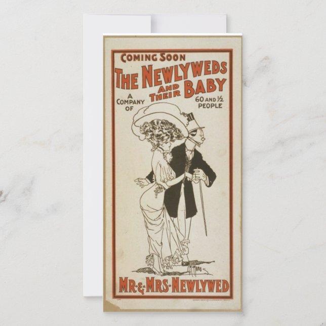 Tarjetas de boda Recién casados (Anverso)