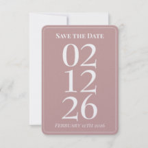 Tarjetas de boda rosadas para guardar la fecha