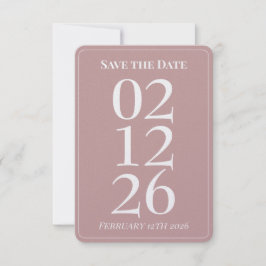Tarjetas de boda rosadas para guardar la fecha
