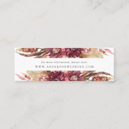 Tarjetas de Boda web de Boho Desert Floral