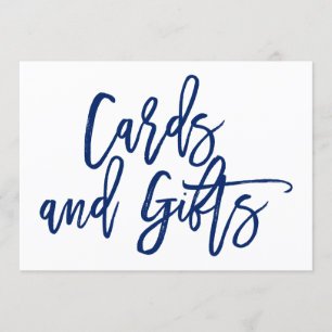 Tarjetas de boda y regalos con letra a mano Chic