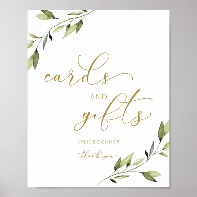Tarjetas de boda y regalos Señal Verde Enredaderas (Frente)