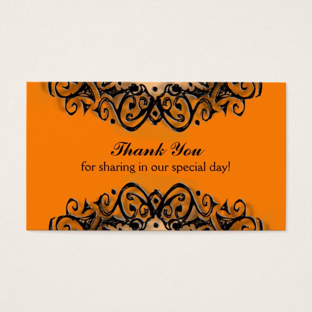 Tarjetas de bodas de agradecimiento - Amor de Hall (Frente)