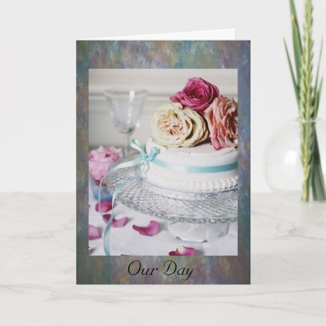 Tarjetas de bodas de nuestro día (Anverso)