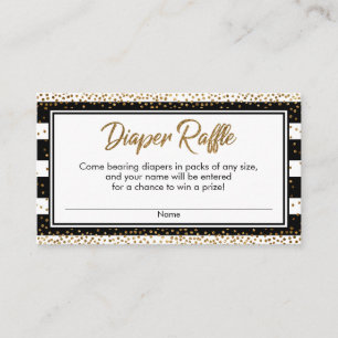 Tarjetas de boleto de raperas de pañal de confetti