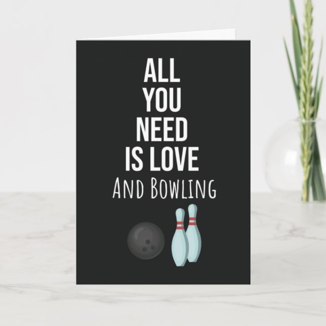 Tarjetas de Bolos Lindas Boliche Strike Pelota Dep (Anverso)