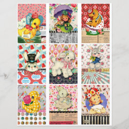 Tarjetas de bolsillo de Pascua Tarjetas ATC de Pas