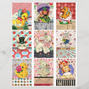Tarjetas de bolsillo de Pascua Tarjetas ATC de Pas