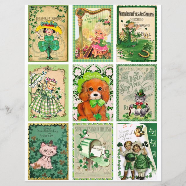 Tarjetas de bolsillo de San Patricio (Anverso)