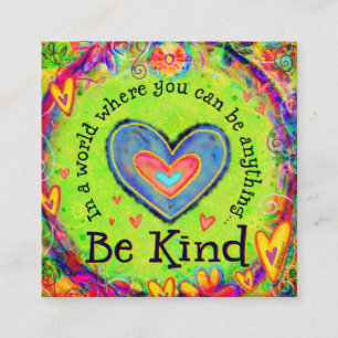 Tarjetas de bondad "Be Kind"