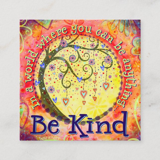Tarjetas de bondad de "Be Kind" (Anverso)