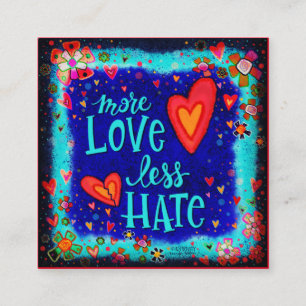 Tarjetas de bondad de "más amor"