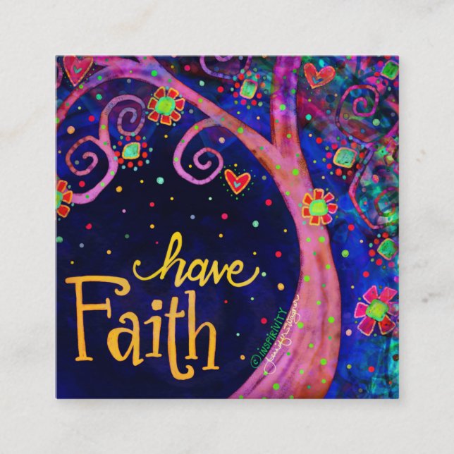 Tarjetas de bondad "Have Faith" (Anverso)