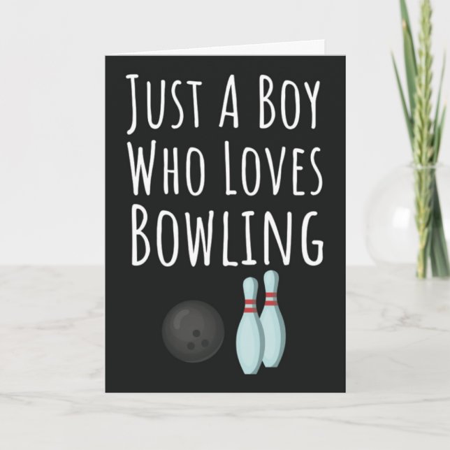Tarjetas de Bowling Lindas para Niños Bebés Bolos  (Anverso)