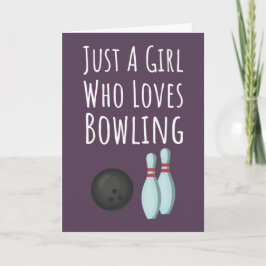 Tarjetas de Bowling Rosadas Lindas para Niñas Bebé