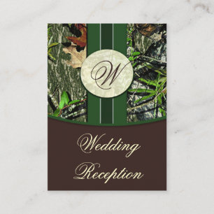Tarjetas de Brown y de la recepción nupcial de