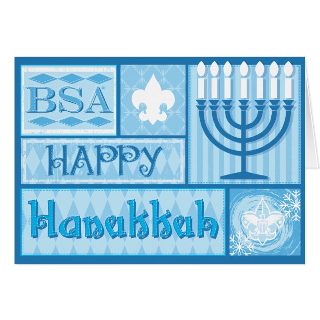 Tarjetas de BSA/Happy Hanakkah (Anverso (Horizontal))