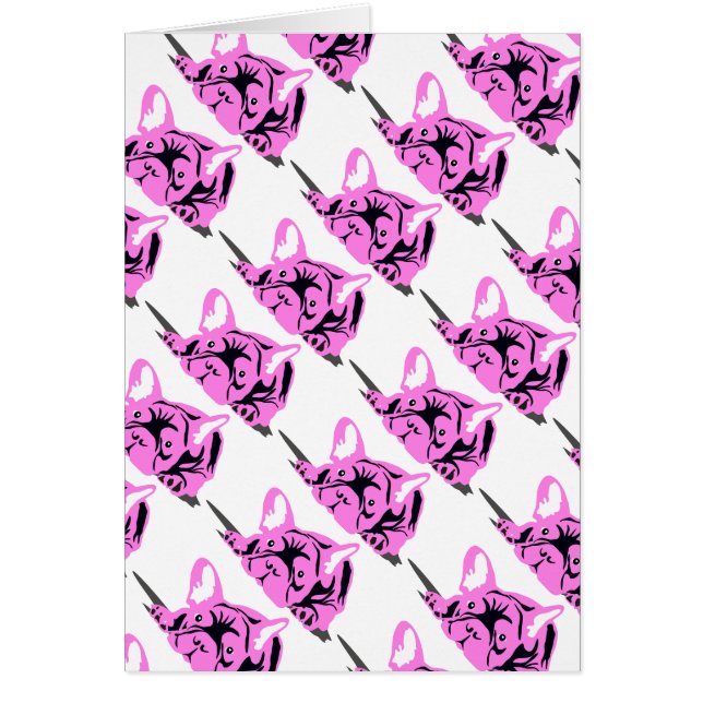 Tarjetas de Bulldog francesas (Frente)