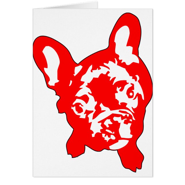 Tarjetas de Bulldog francesas (Frente)