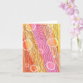 Tarjetas de burbujas de puesta de sol