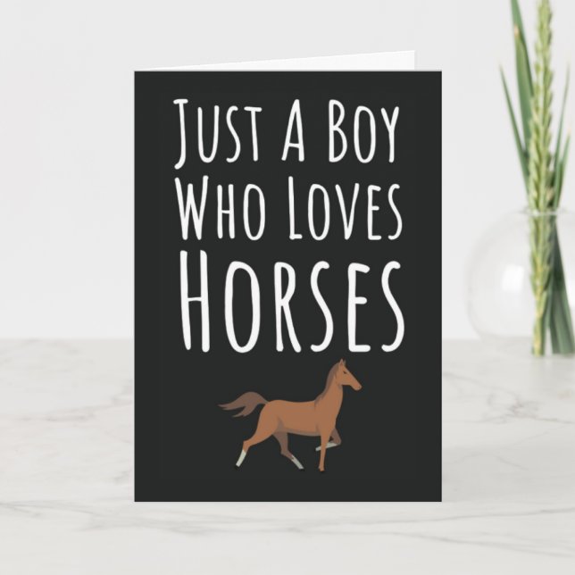 Tarjetas de Caballo Adorables para Niños Bebés Ani (Anverso)