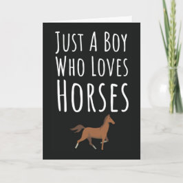 Tarjetas de caballo lindas para niños pequeños ani