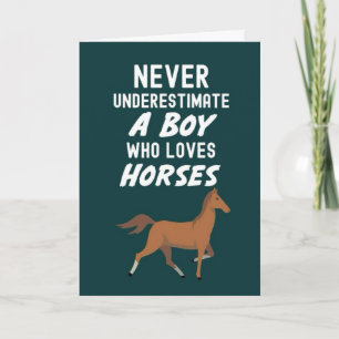 Tarjetas de Caballo Lindos para Niños Bebés Amante