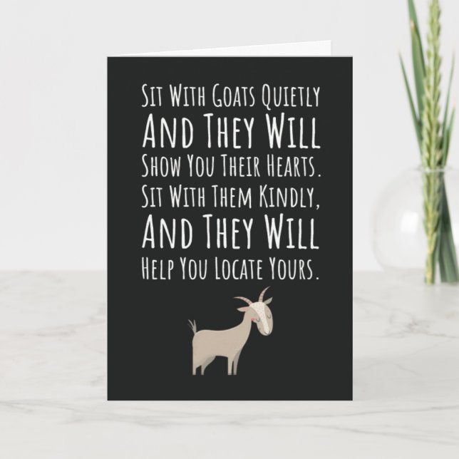 Tarjetas de Cabra Adorable Dueño de Mascota de Gra (Anverso)