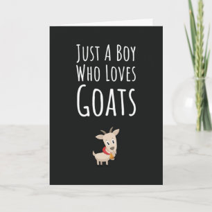 Tarjetas de Cabra Adorable para Niños Animales de