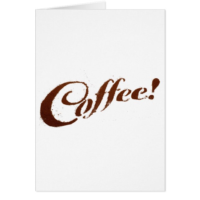 Tarjetas de Café de Café Molido (Frente)