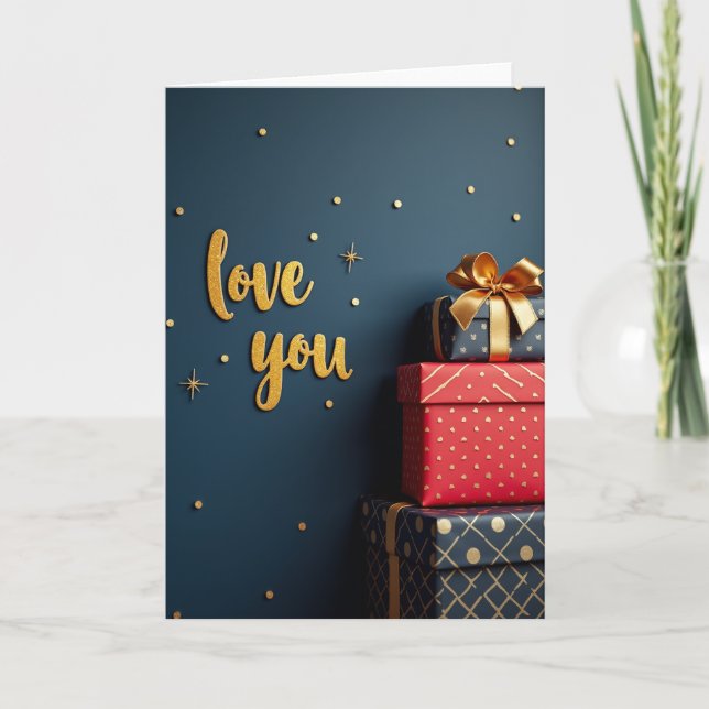 Tarjetas de cajas de regalo de amor (Anverso)